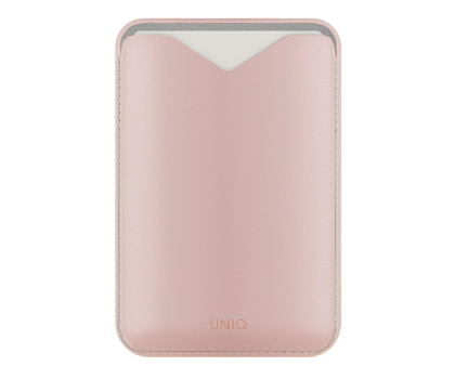 Etui / obudowa na smartfona Uniq Magnetyczny portfel Lyden Evo stojak na telefon różowy
